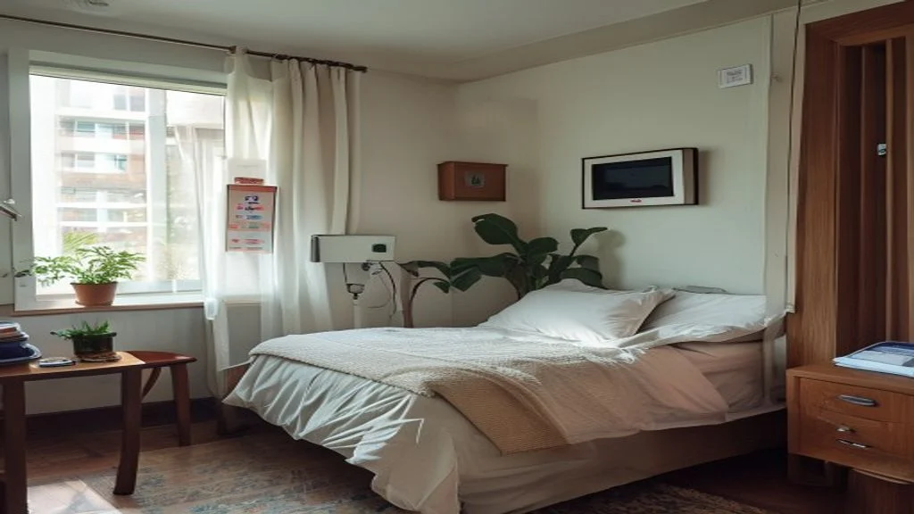 Foto interior kontrakan murah dengan ruang tamu sederhana, kamar tidur bersih, dan fasilitas dasar lengkap