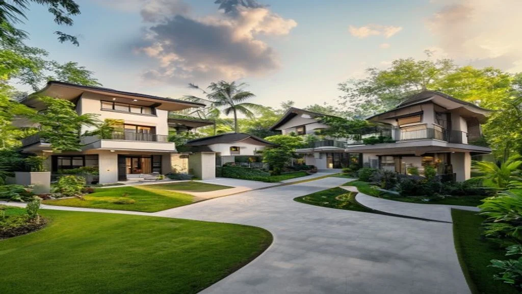 Perumahan Daru Estate menampilkan hunian modern dengan fasilitas lengkap, desain elegan, dan lingkungan hijau yang asri.