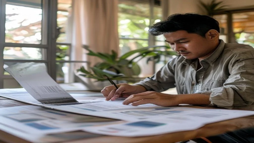 Rumah kontrakan dengan tampilan modern, halaman luas, dan interior nyaman untuk penyewa.